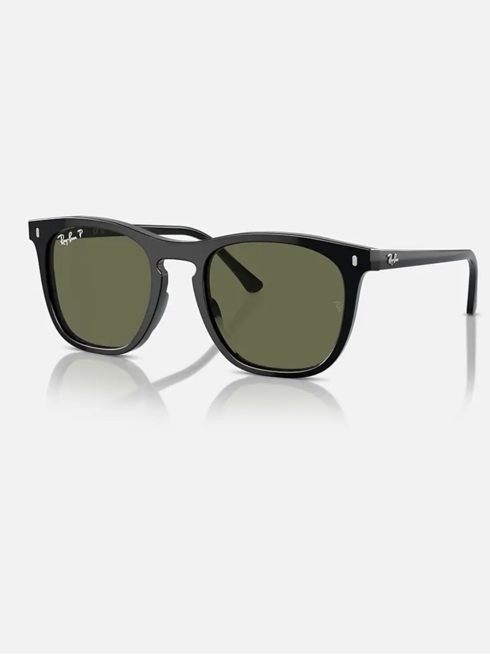 Ray-Ban Polarized Black Sunglasses with Green Lenses RB2210